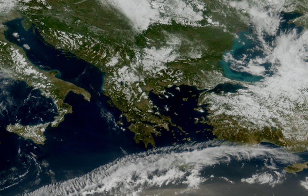 Τελευταία δορυφορική εικόνα νεφοκάλυψης