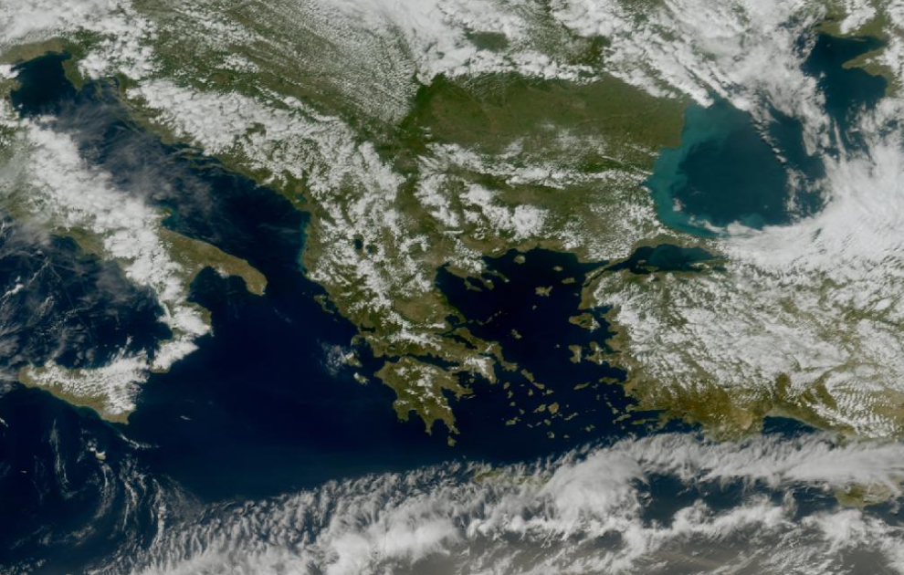 Τελευταία δορυφορική εικόνα νεφοκάλυψης