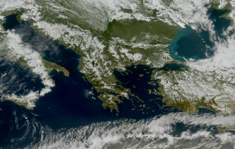 Τελευταία δορυφορική εικόνα νεφοκάλυψης