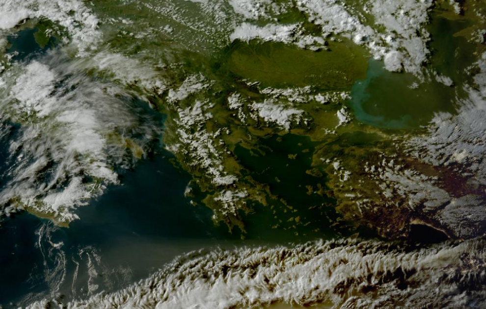 Τελευταία δορυφορική εικόνα νεφοκάλυψης