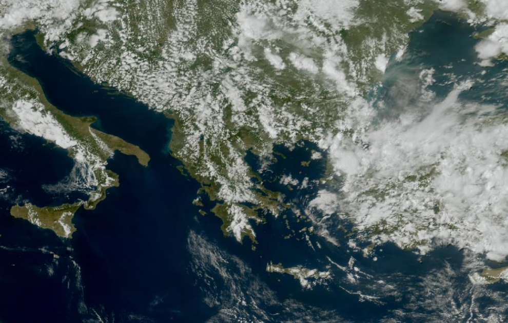 Τελευταία δορυφορική εικόνα νεφοκάλυψης