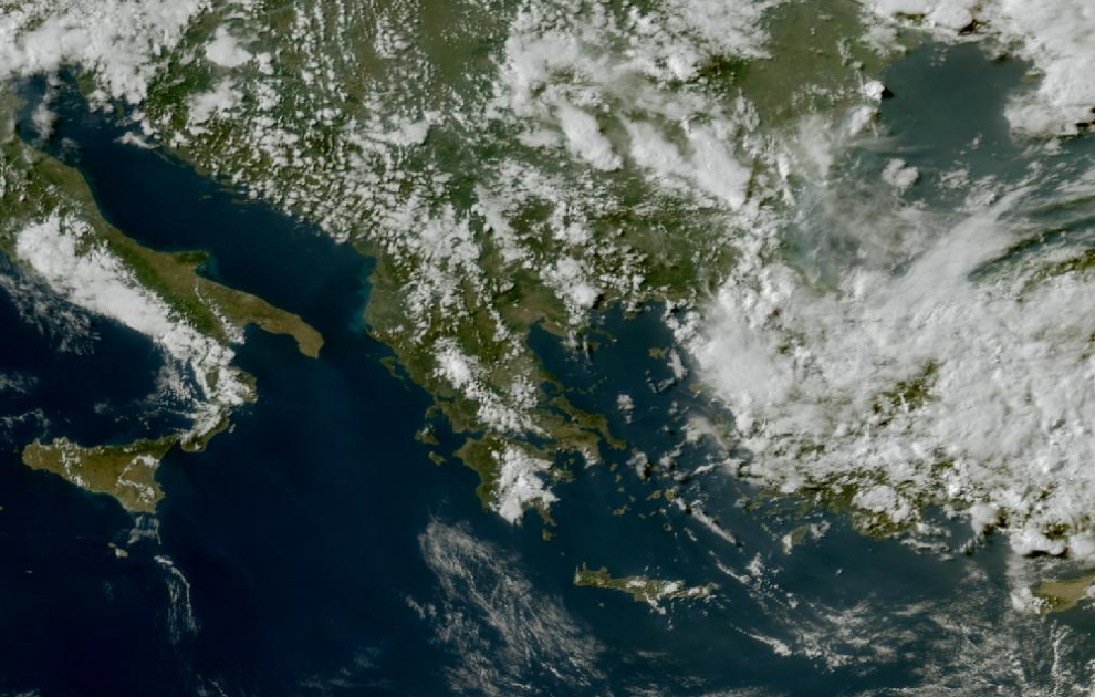 Τελευταία δορυφορική εικόνα νεφοκάλυψης