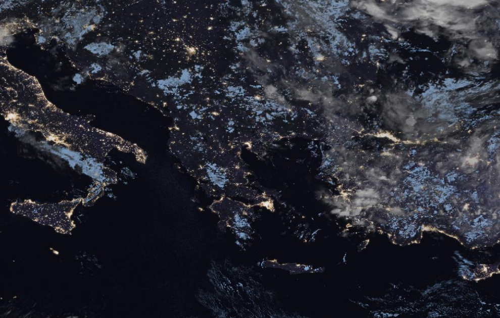 Τελευταία δορυφορική εικόνα νεφοκάλυψης