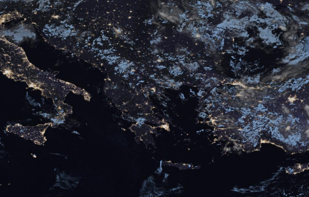 Τελευταία δορυφορική εικόνα νεφοκάλυψης