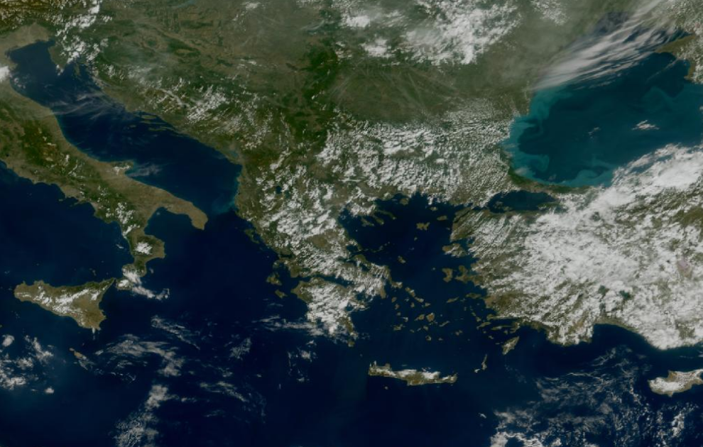Τελευταία δορυφορική εικόνα νεφοκάλυψης