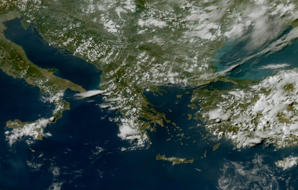 Τελευταία δορυφορική εικόνα νεφοκάλυψης