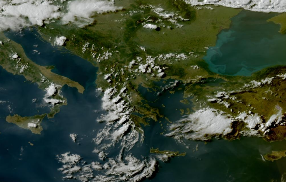 Τελευταία δορυφορική εικόνα νεφοκάλυψης