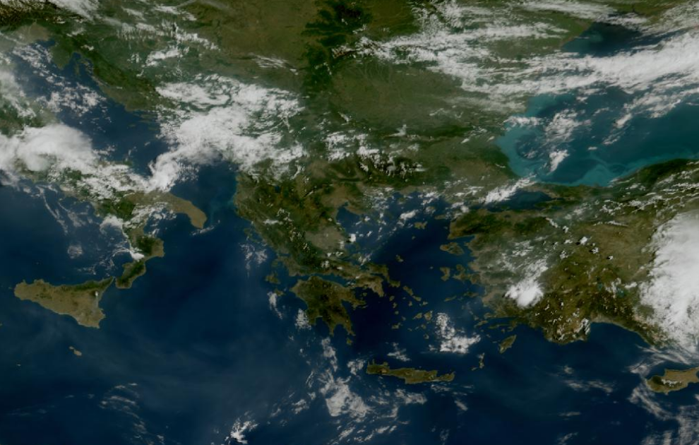 Τελευταία δορυφορική εικόνα νεφοκάλυψης