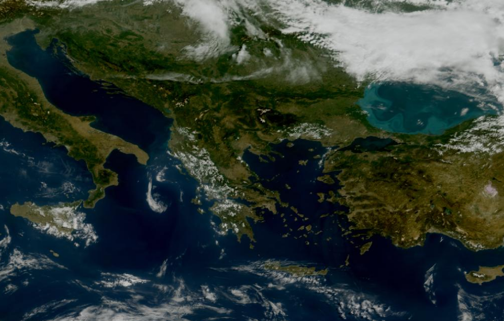 Τελευταία δορυφορική εικόνα νεφοκάλυψης