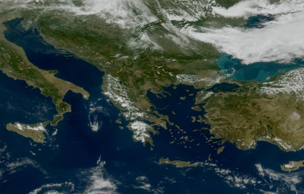 Τελευταία δορυφορική εικόνα νεφοκάλυψης