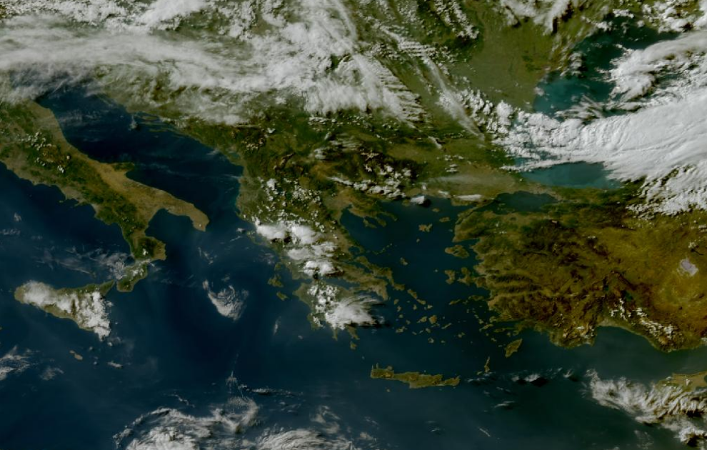 Τελευταία δορυφορική εικόνα νεφοκάλυψης