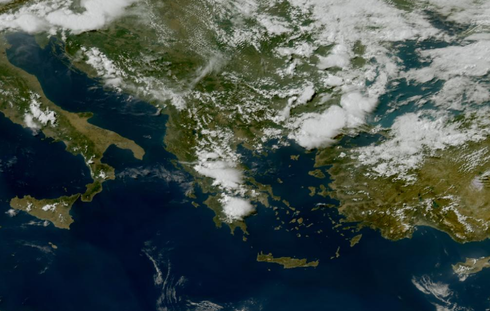 Τελευταία δορυφορική εικόνα νεφοκάλυψης