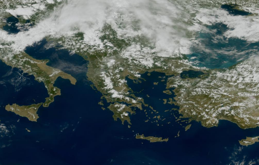 Τελευταία δορυφορική εικόνα νεφοκάλυψης