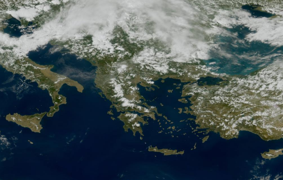 Τελευταία δορυφορική εικόνα νεφοκάλυψης