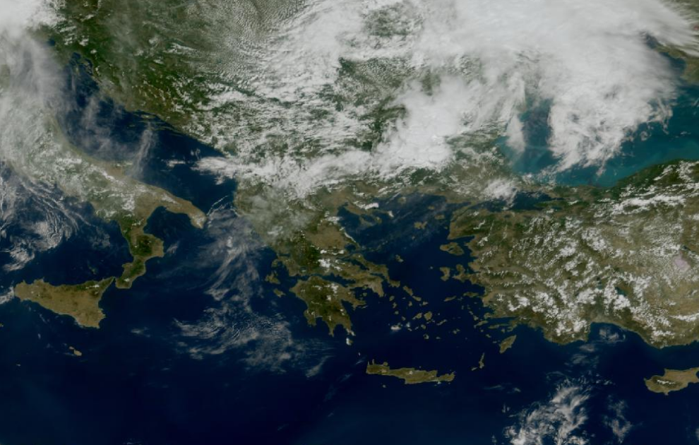 Τελευταία δορυφορική εικόνα νεφοκάλυψης
