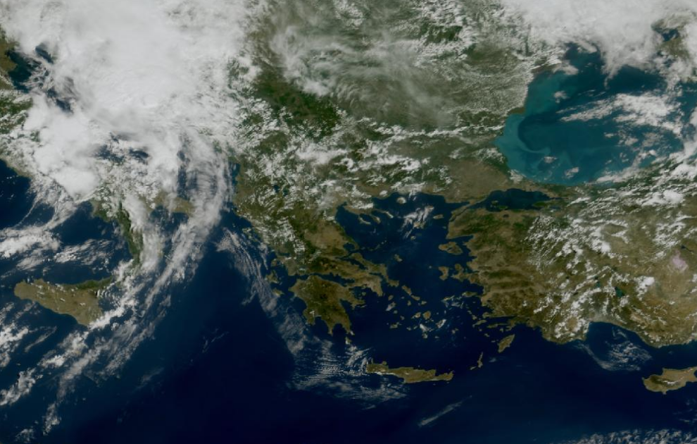 Τελευταία δορυφορική εικόνα νεφοκάλυψης