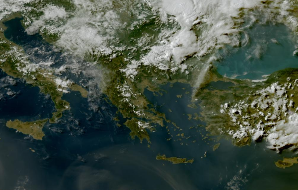 Τελευταία δορυφορική εικόνα νεφοκάλυψης