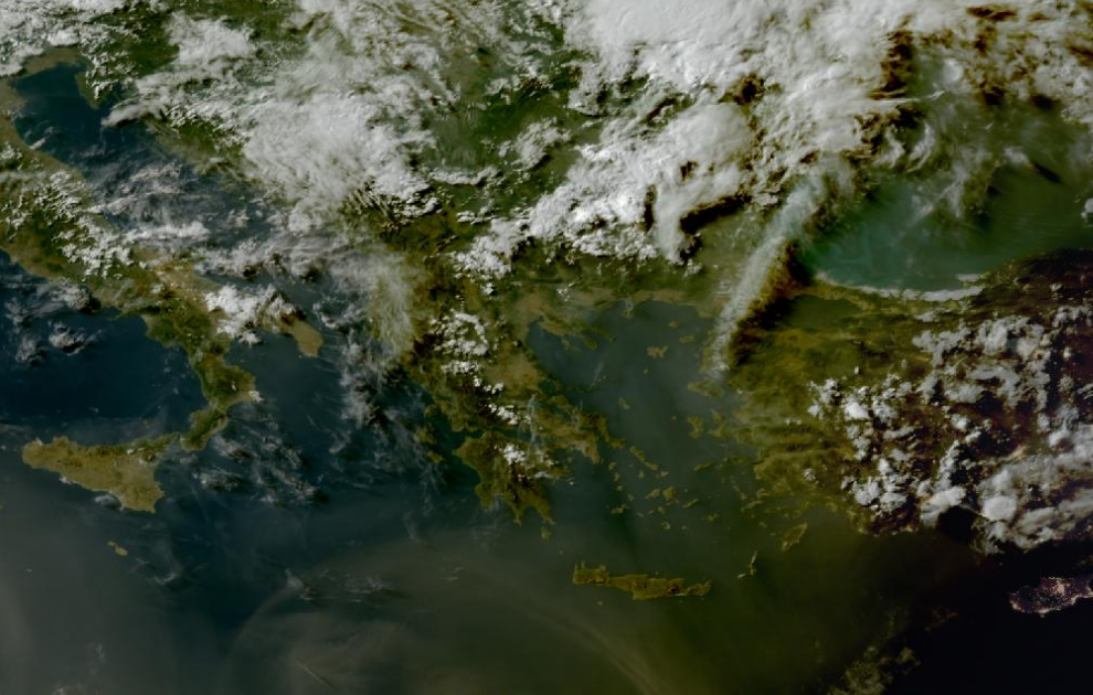 Τελευταία δορυφορική εικόνα νεφοκάλυψης