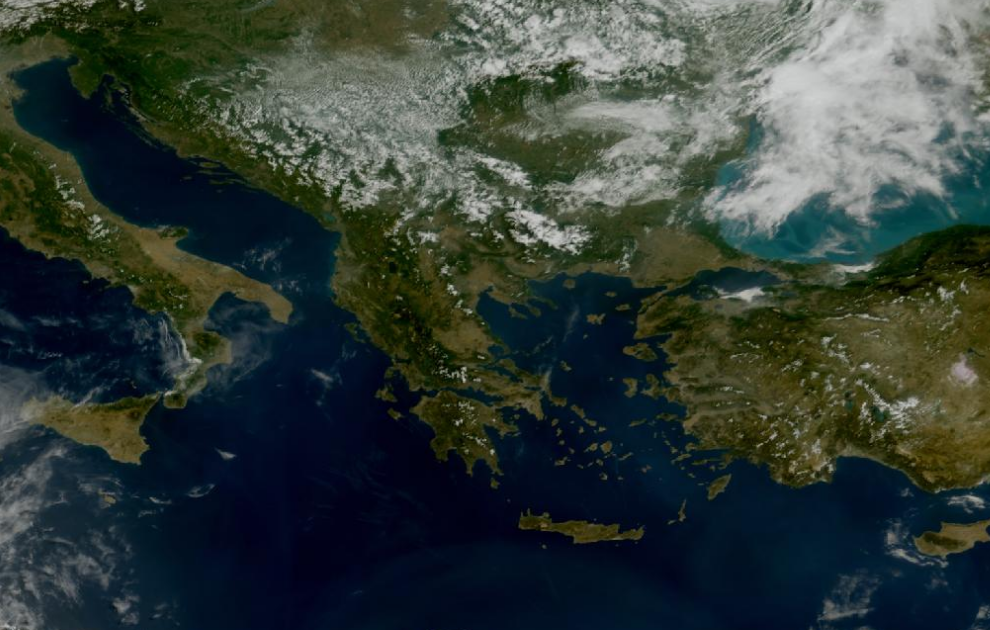Τελευταία δορυφορική εικόνα νεφοκάλυψης
