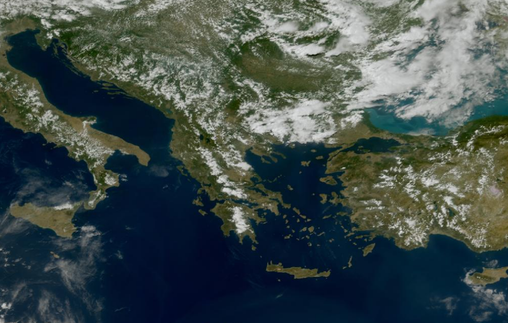 Τελευταία δορυφορική εικόνα νεφοκάλυψης