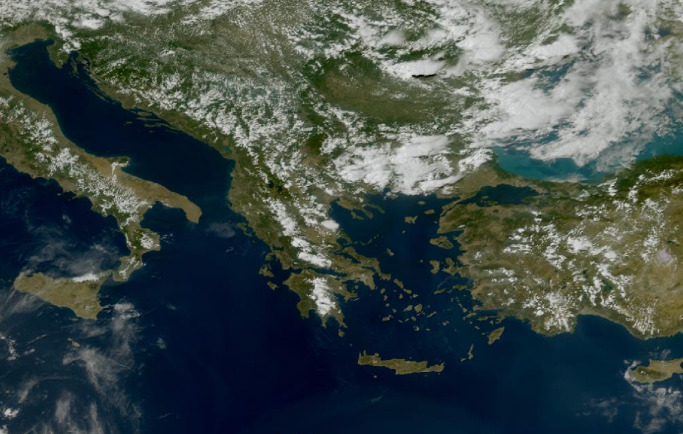 Τελευταία δορυφορική εικόνα νεφοκάλυψης