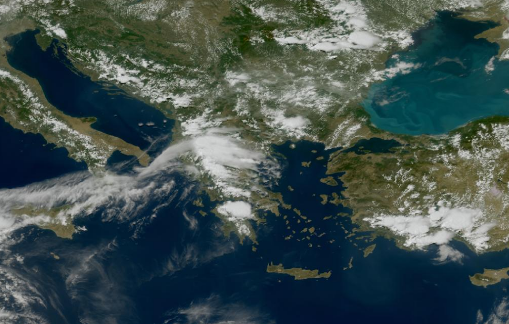 Τελευταία δορυφορική εικόνα νεφοκάλυψης