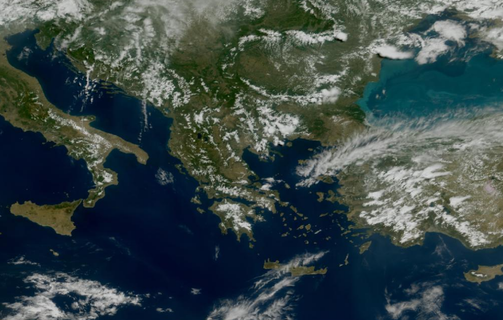 Τελευταία δορυφορική εικόνα νεφοκάλυψης