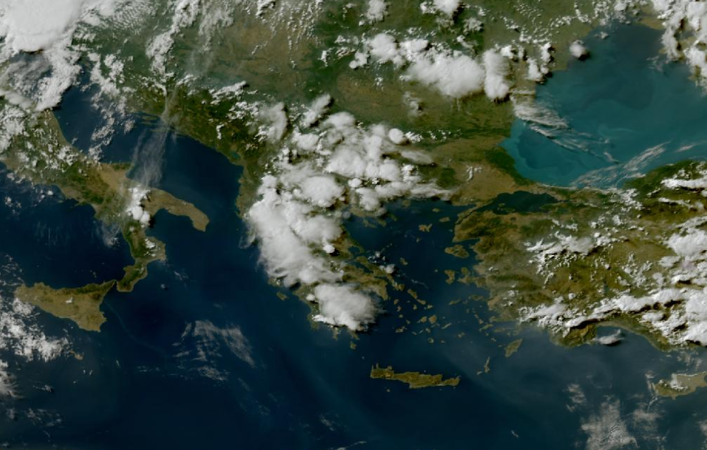 Τελευταία δορυφορική εικόνα νεφοκάλυψης