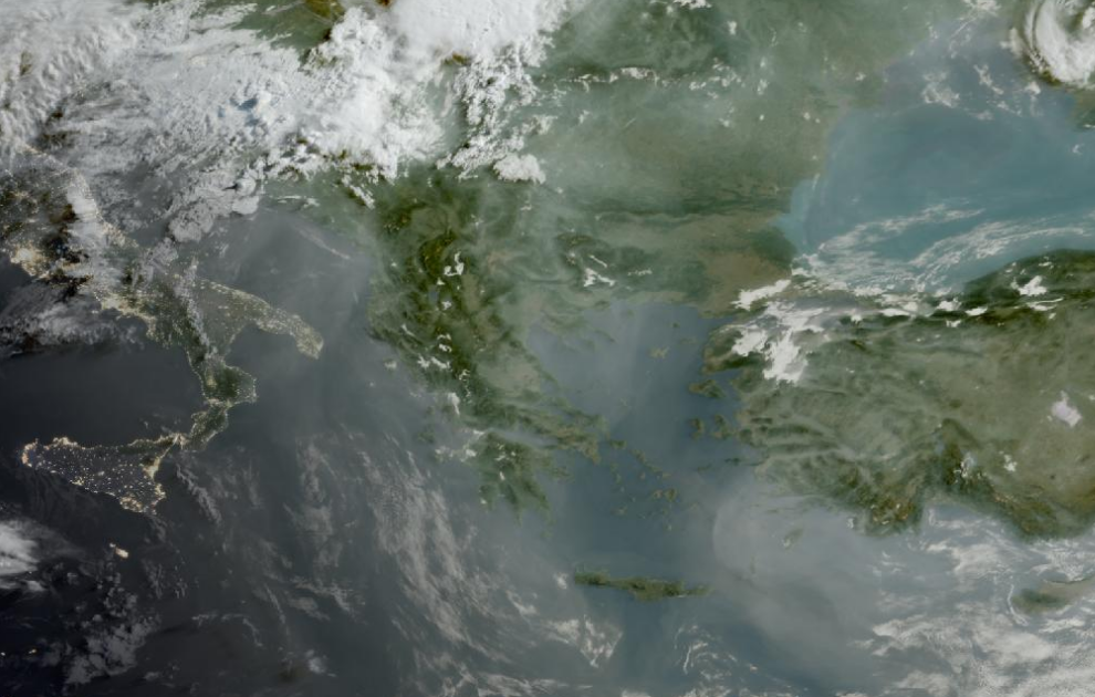 Τελευταία δορυφορική εικόνα νεφοκάλυψης