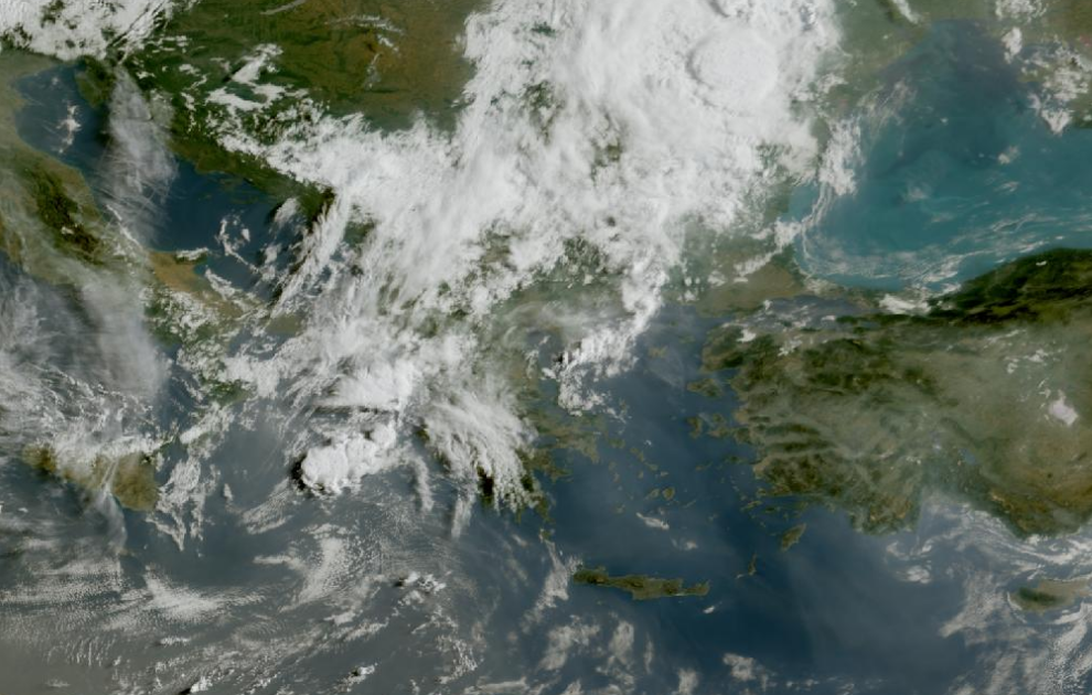 Τελευταία δορυφορική εικόνα νεφοκάλυψης