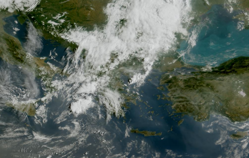 Τελευταία δορυφορική εικόνα νεφοκάλυψης