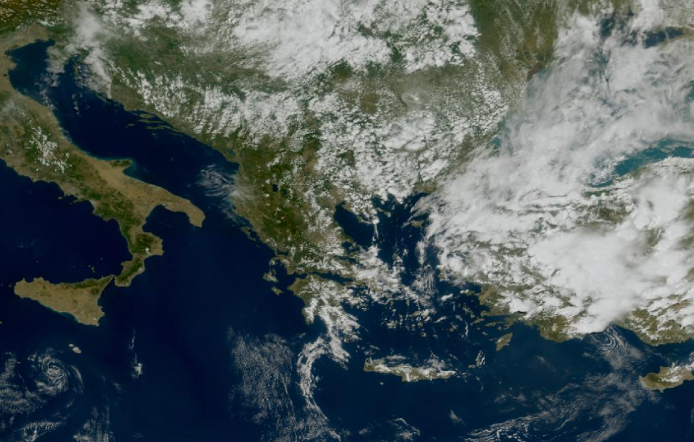 Τελευταία δορυφορική εικόνα νεφοκάλυψης
