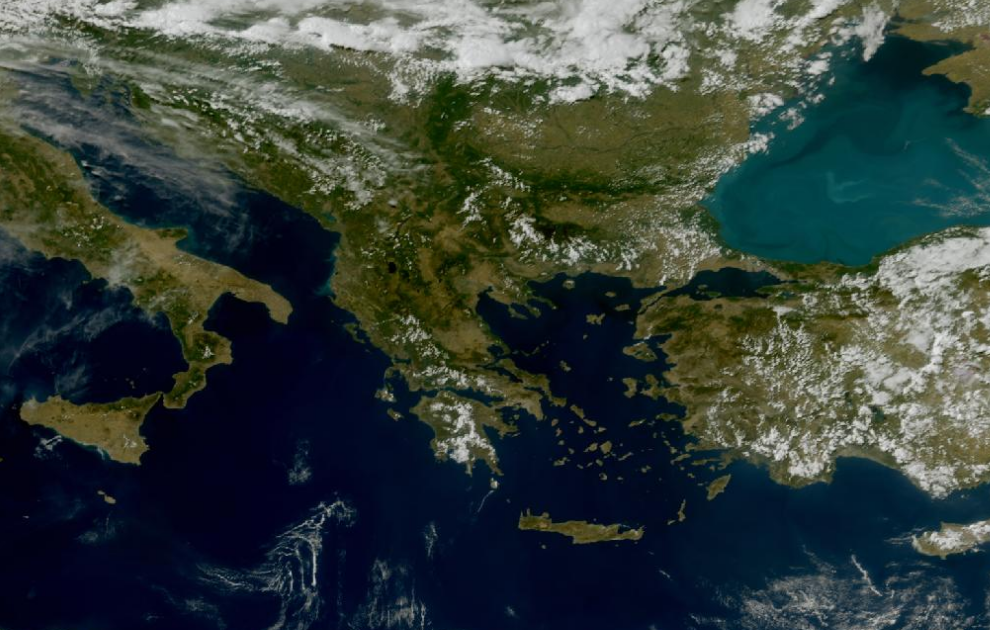 Τελευταία δορυφορική εικόνα νεφοκάλυψης