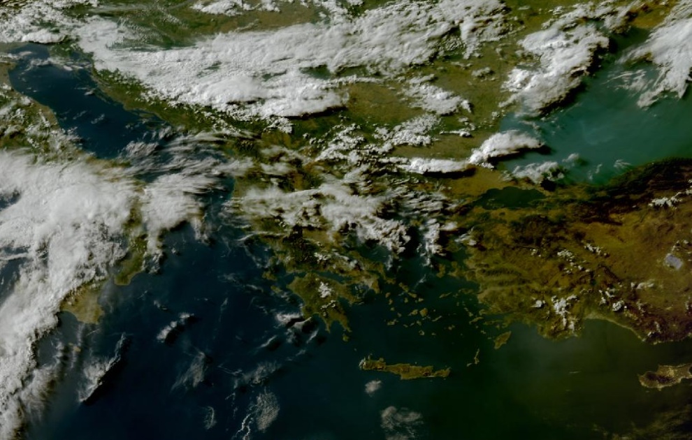 Τελευταία δορυφορική εικόνα νεφοκάλυψης