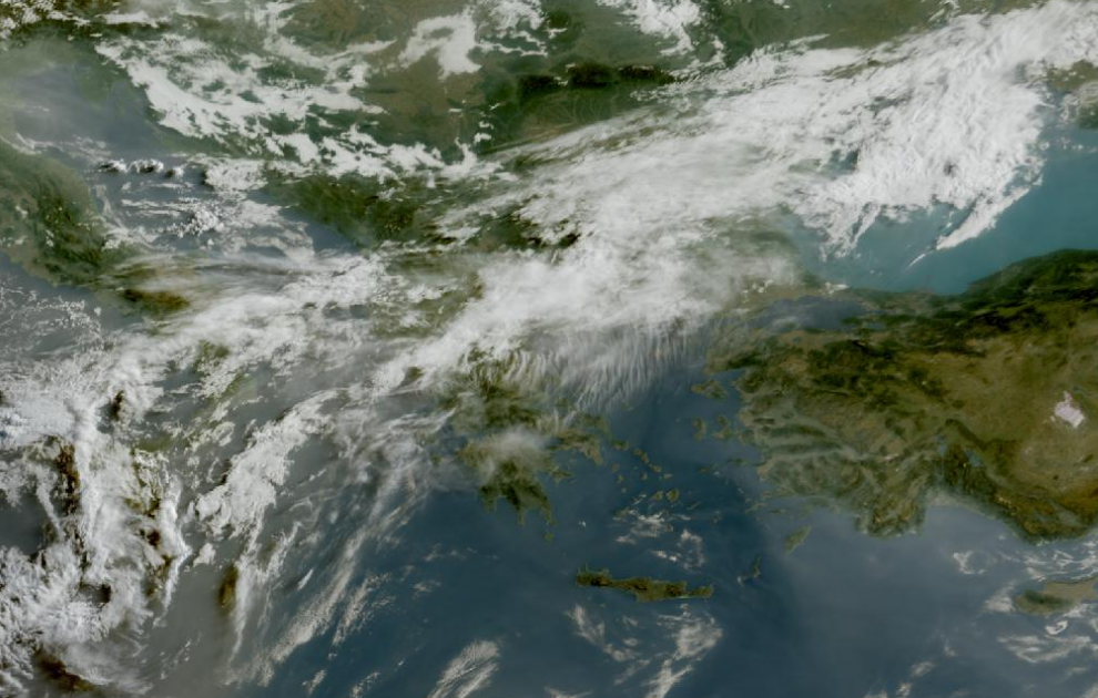 Τελευταία δορυφορική εικόνα νεφοκάλυψης