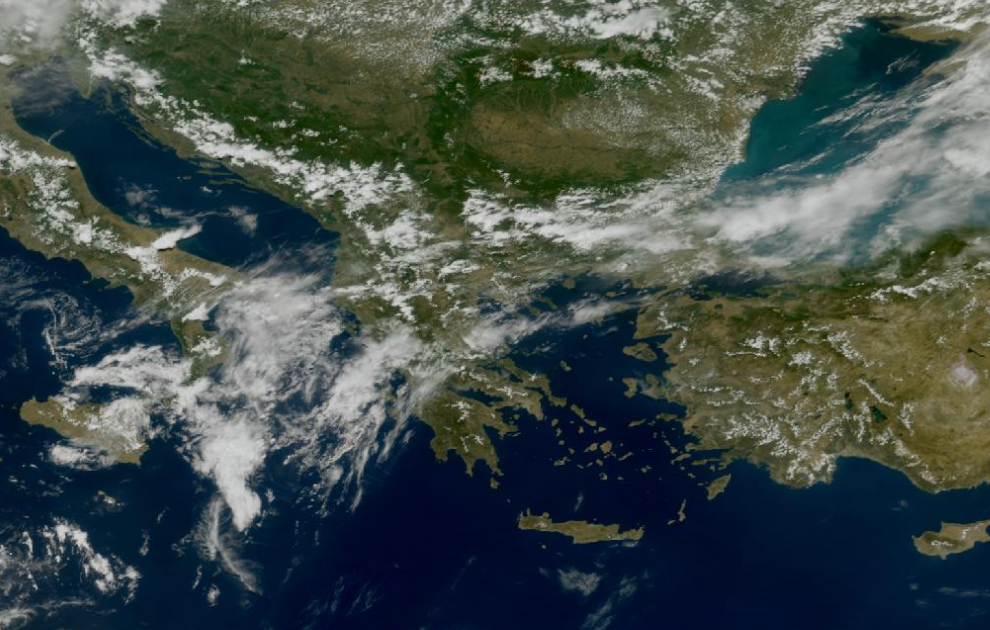 Τελευταία δορυφορική εικόνα νεφοκάλυψης