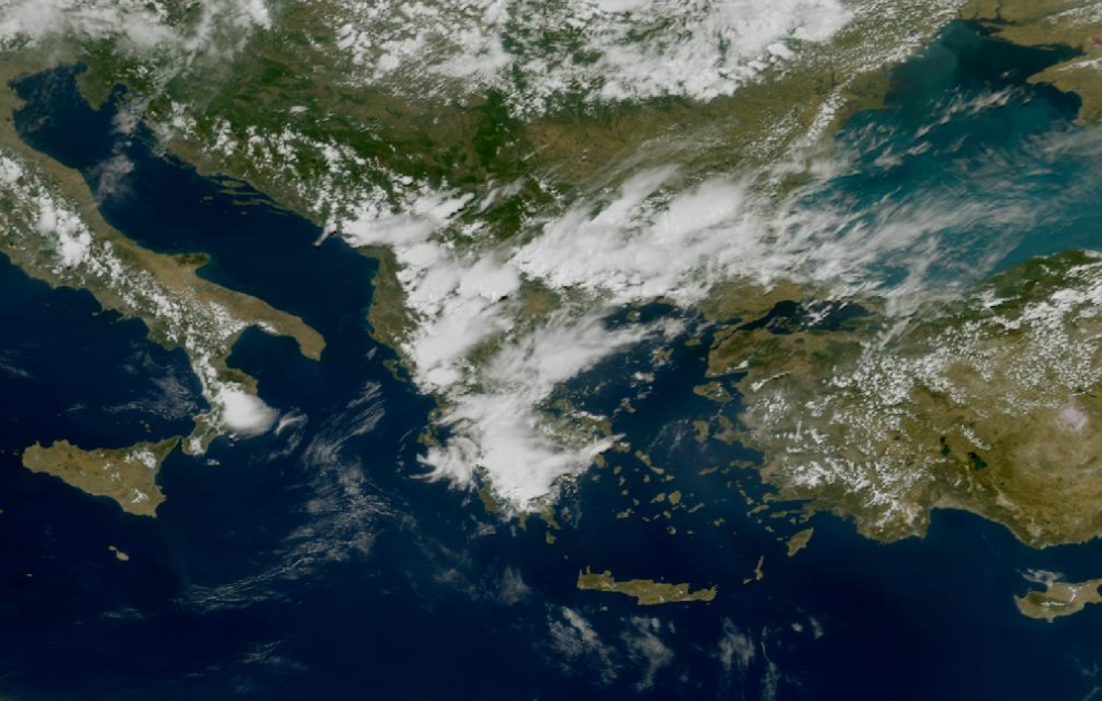 Τελευταία δορυφορική εικόνα νεφοκάλυψης