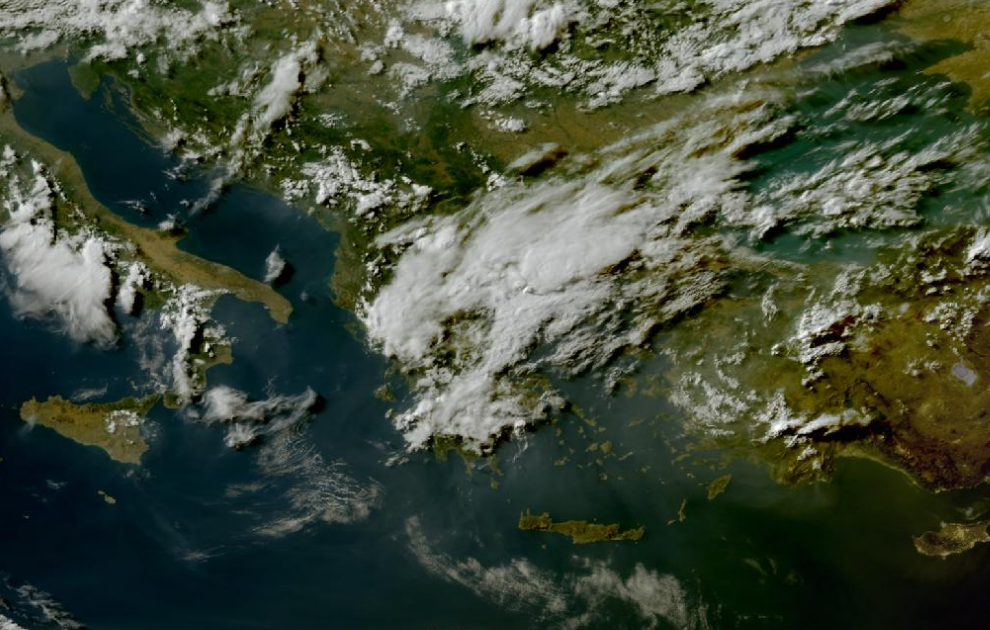 Τελευταία δορυφορική εικόνα νεφοκάλυψης