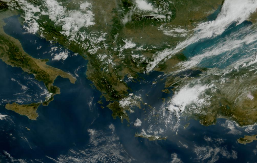 Τελευταία δορυφορική εικόνα νεφοκάλυψης