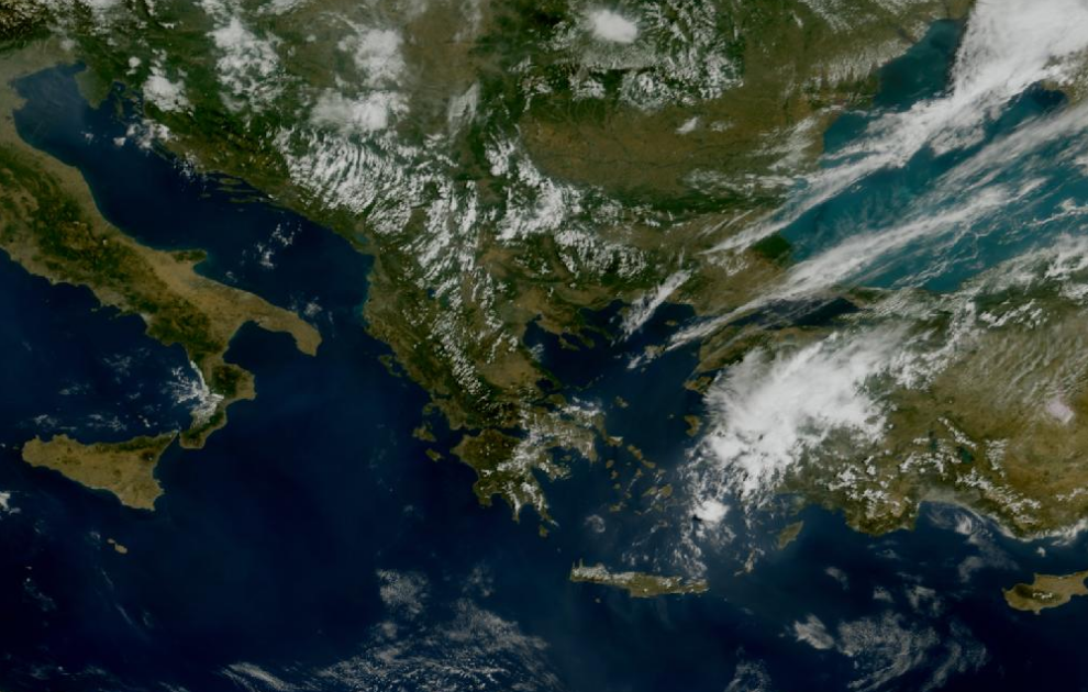 Τελευταία δορυφορική εικόνα νεφοκάλυψης