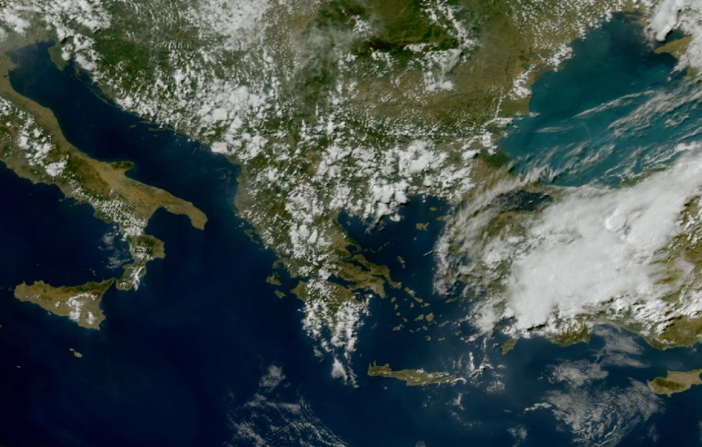 Τελευταία δορυφορική εικόνα νεφοκάλυψης
