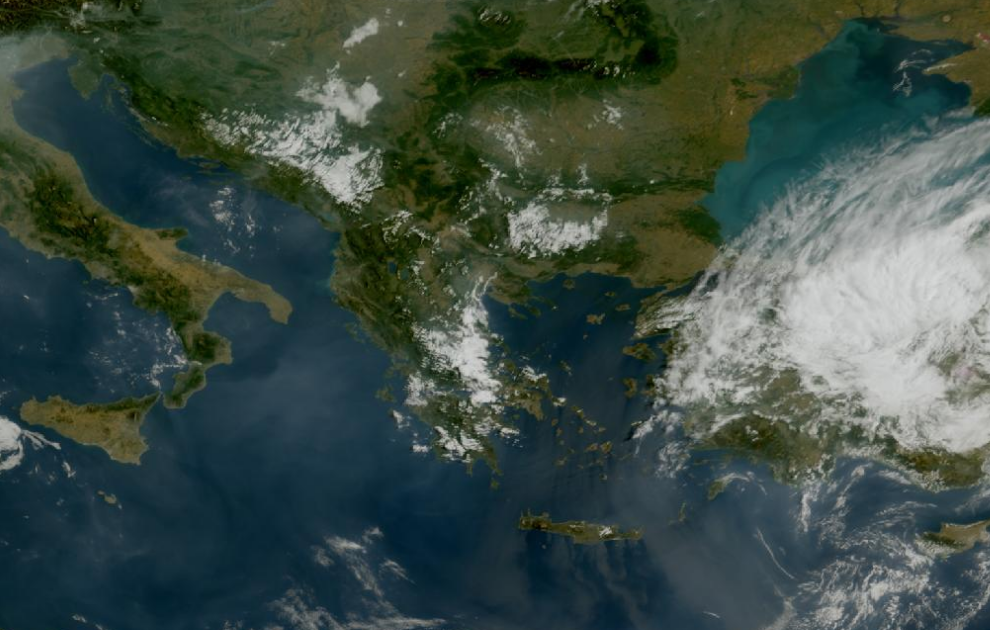 Τελευταία δορυφορική εικόνα νεφοκάλυψης