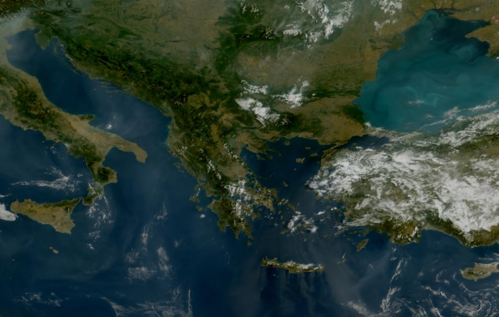 Τελευταία δορυφορική εικόνα νεφοκάλυψης