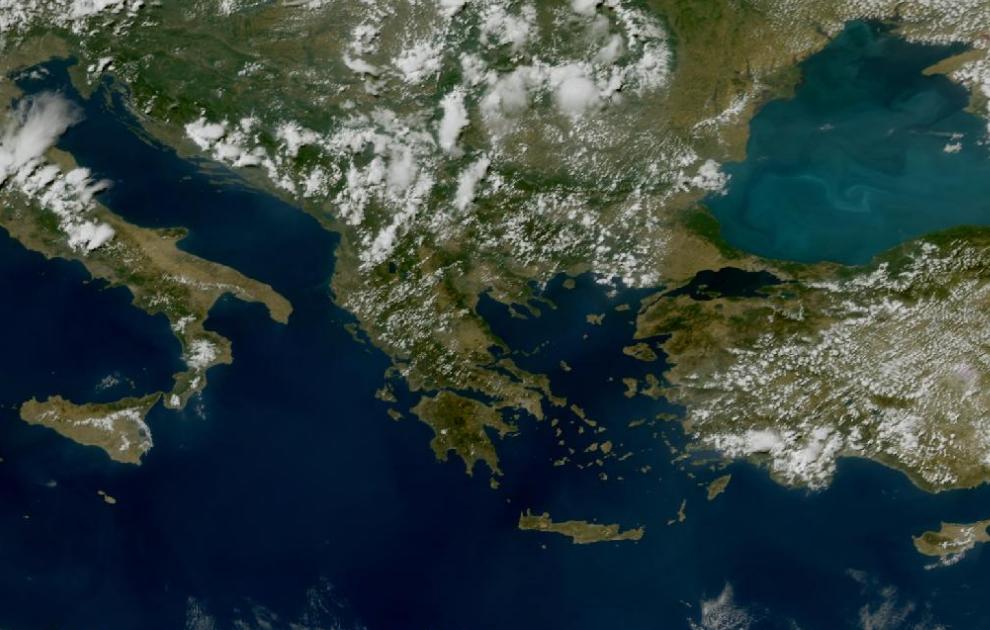 Τελευταία δορυφορική εικόνα νεφοκάλυψης
