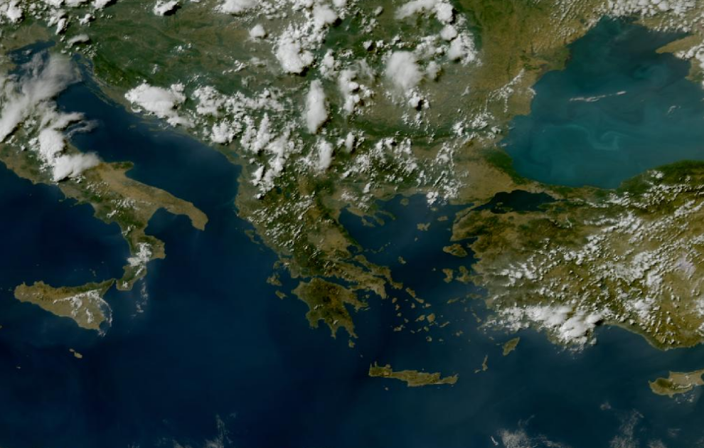 Τελευταία δορυφορική εικόνα νεφοκάλυψης