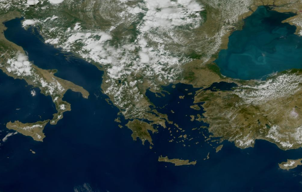 Τελευταία δορυφορική εικόνα νεφοκάλυψης