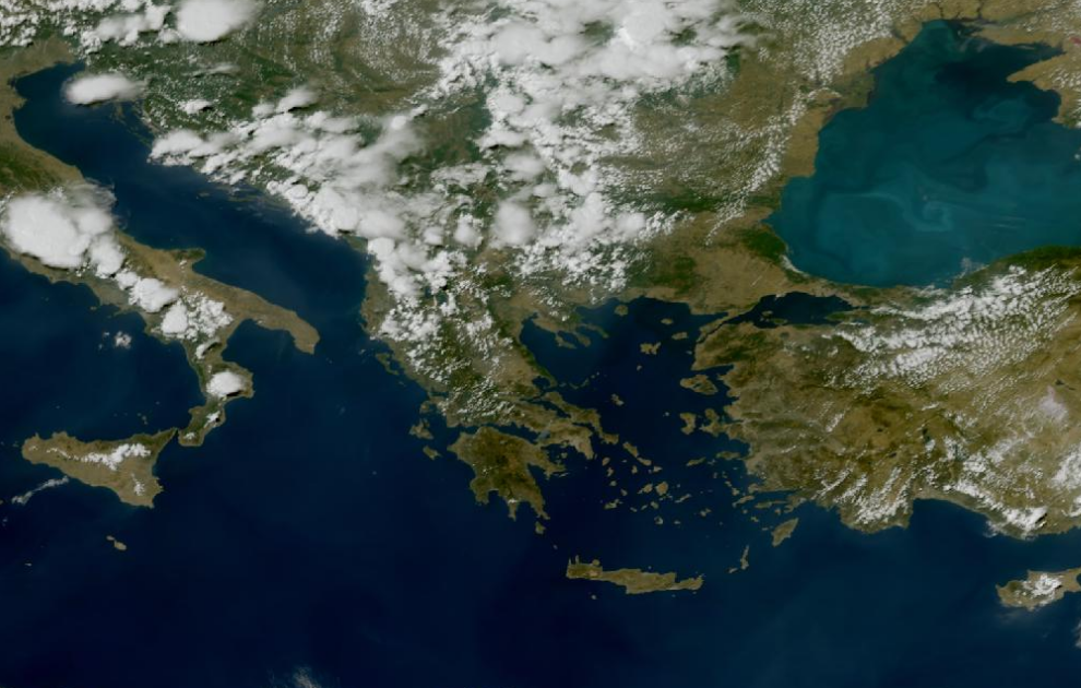 Τελευταία δορυφορική εικόνα νεφοκάλυψης