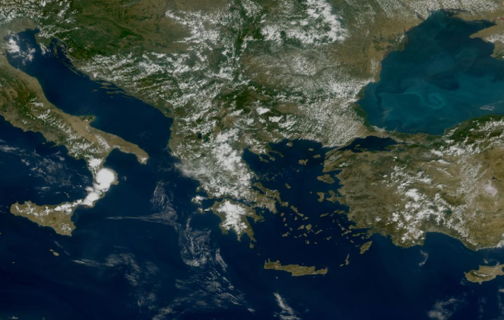 Τελευταία δορυφορική εικόνα νεφοκάλυψης