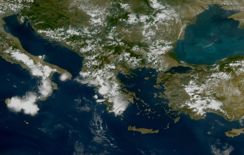 Τελευταία δορυφορική εικόνα νεφοκάλυψης