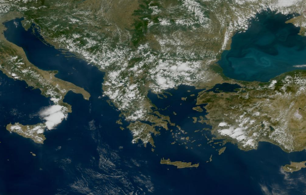 Τελευταία δορυφορική εικόνα νεφοκάλυψης